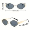 setifera gold square kadın güneş gözlüğü